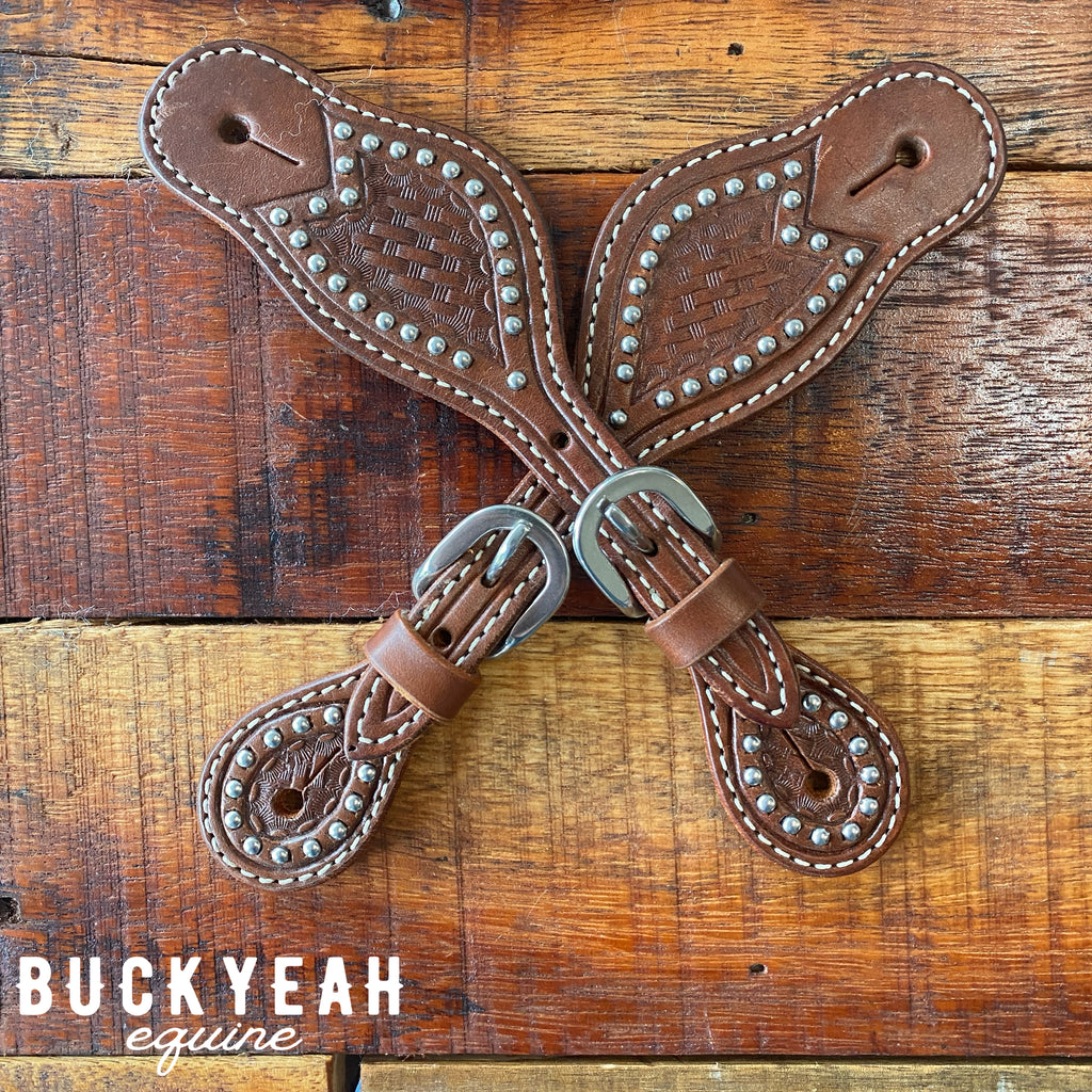 Youth Stamped and Studded Spur Strap