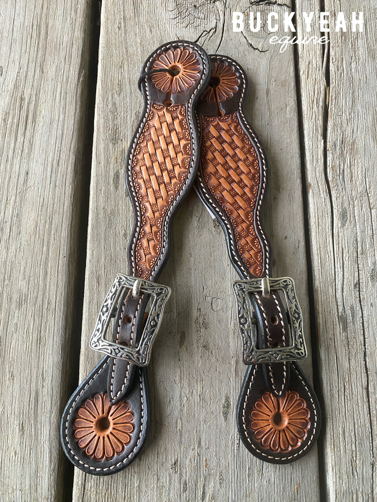 Ezy Ride Spur Strap with Basket Stamping
