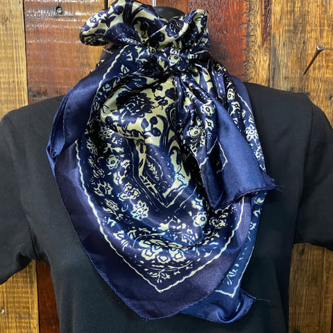 Navy/Cream Wild Rag