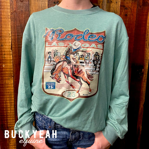 Rodeo Print Crew Neck Sweatshirt