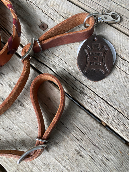 8ft Leather Braided Reins