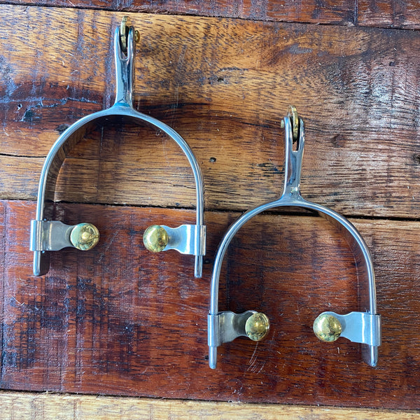 Stainless Steel Roping Spurs