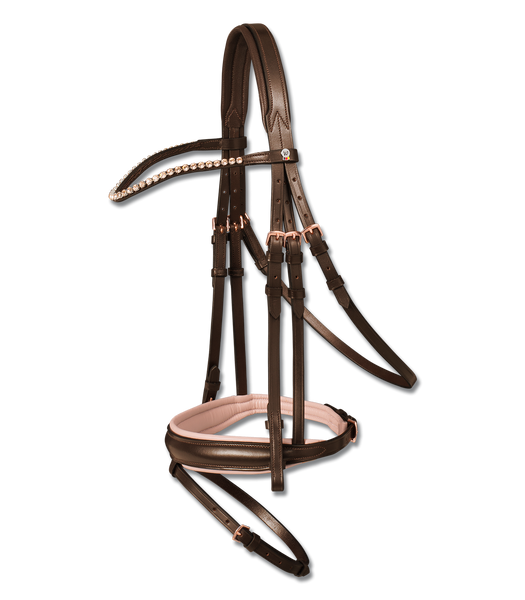 Waldhausen Bridle XLine Rose Gold