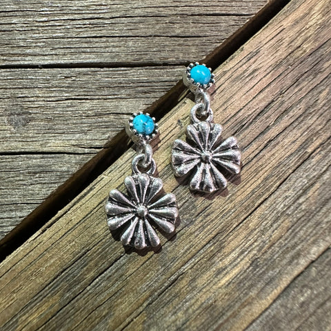 Small Flower Dangle Earrings