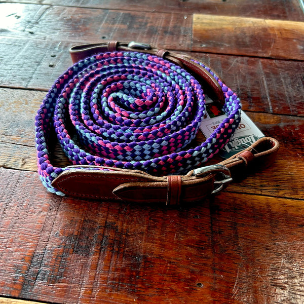 7ft Flat Braided Trail Reins