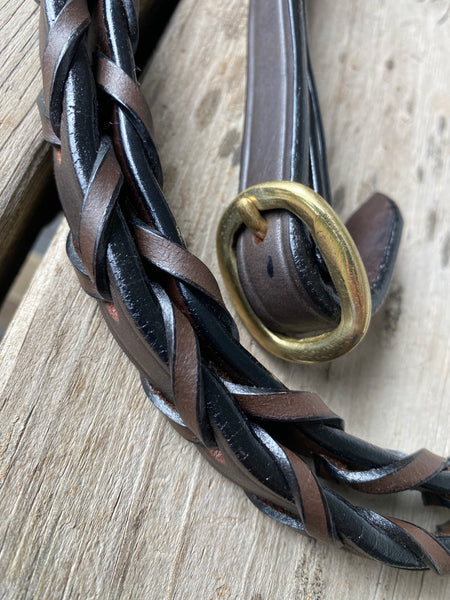 "LACE PLAIT" Leather Reins