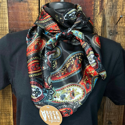 Black/Red Paisley Wild Rag