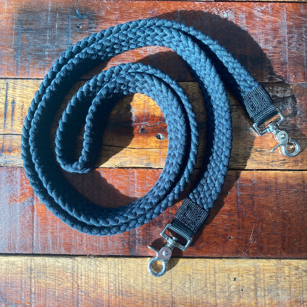 7' Flat Braided Cotton Reins