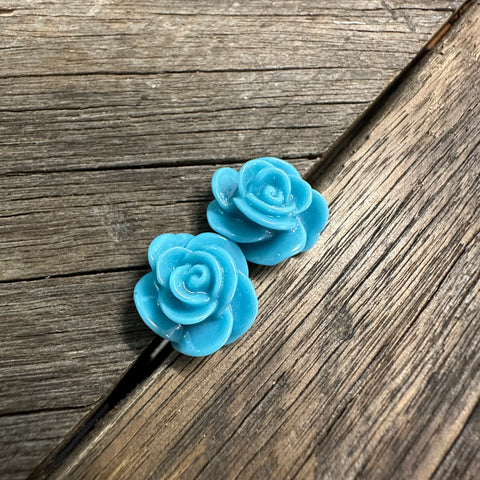 Acrylic Flower Stud Earrings