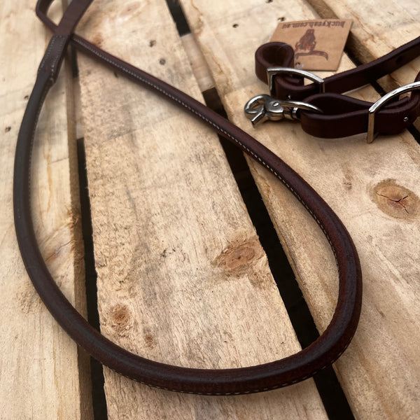7.5ft Heavy Oiled Harness Leather Rope Reins