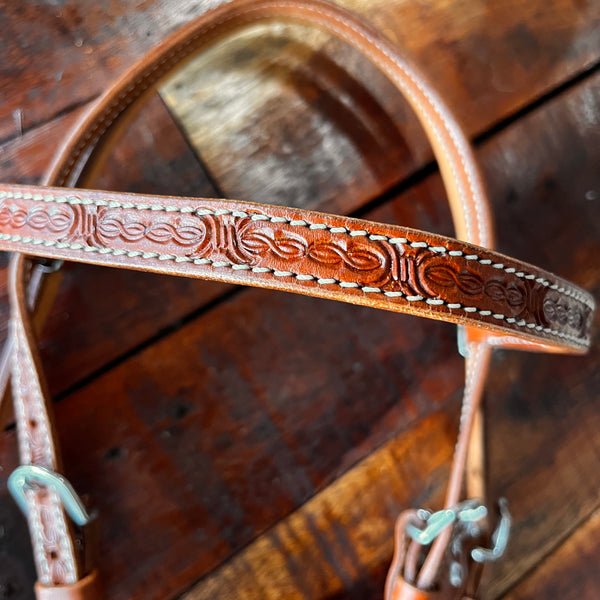 Bridle with Barbed Wire Tooling Design