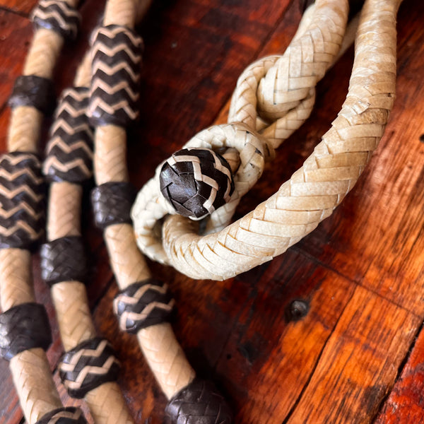 8ft Natural Rawhide Romal Reins