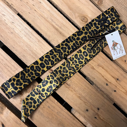 Premium Quality Cheetah Print Nylon Latigo Set