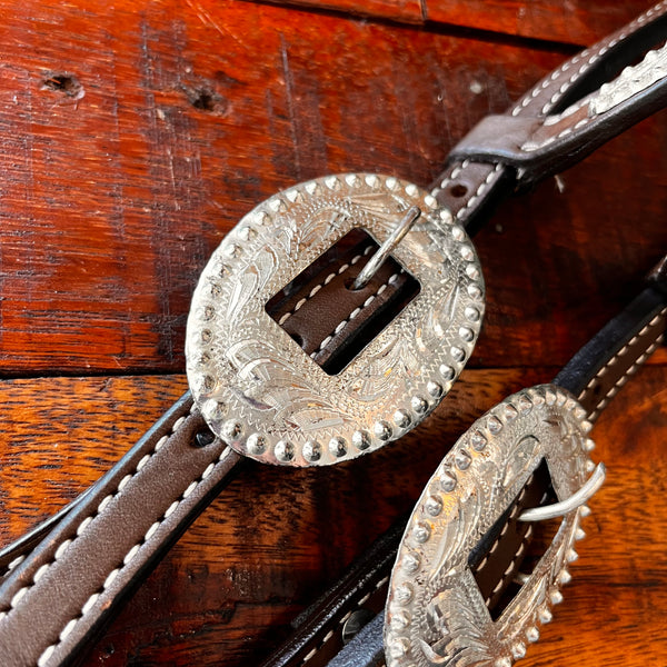 Two Ear Leather Show Bridle