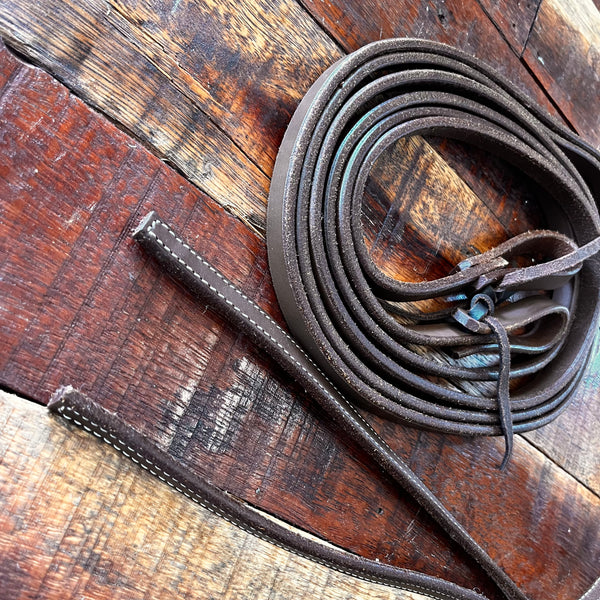 8ft Heavy Oiled Harness Split Reins