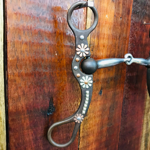 Stainless Steel Shank Bit w Flower leaf overlay