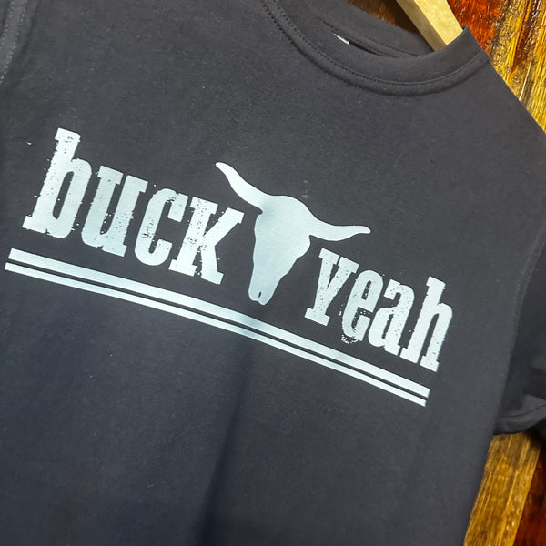 Youth "Buck Yeah" Tee -Navy