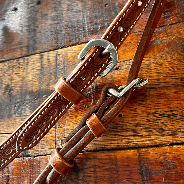 Bridle with Barbed Wire Tooling Design