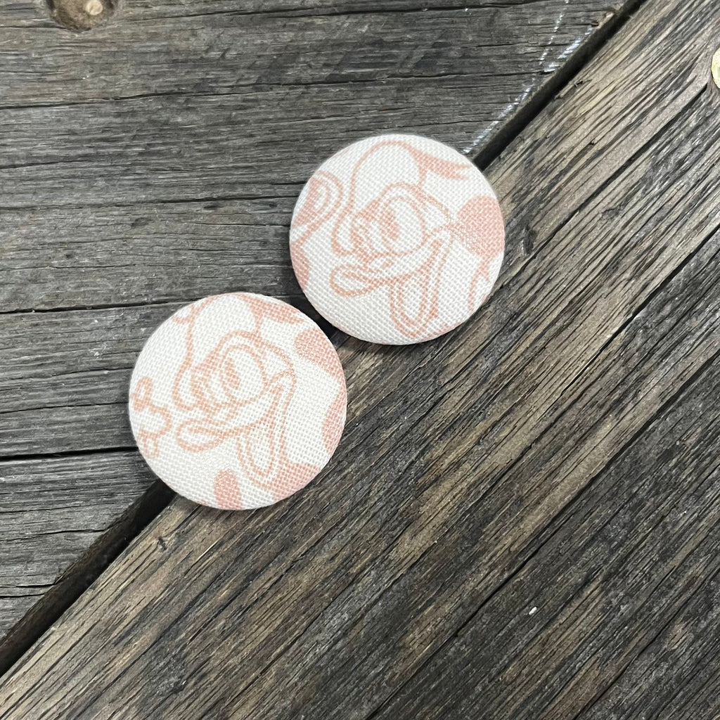 Donald Duck Fabric Earrings