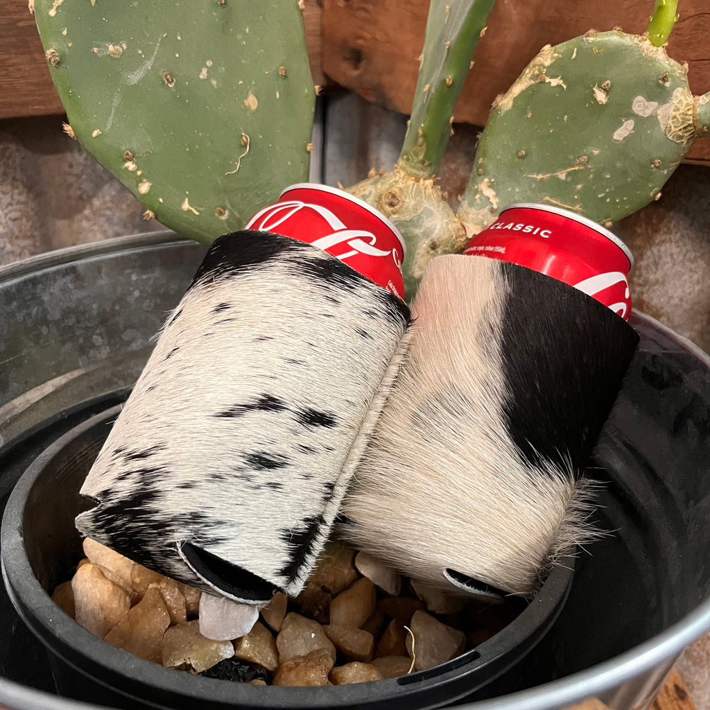 Cowhide Can Cooler