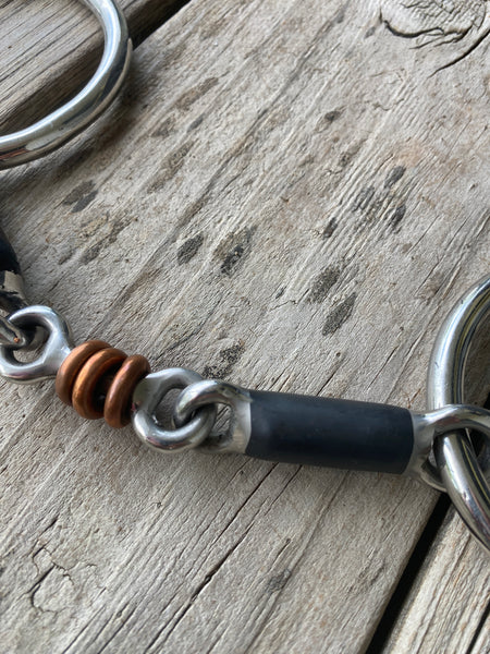 CowCreek O Ring Bit (Smooth Blue Steel with Copper Rings)