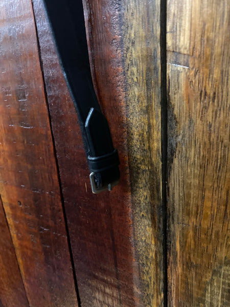Black And White English Snaffle Bridle