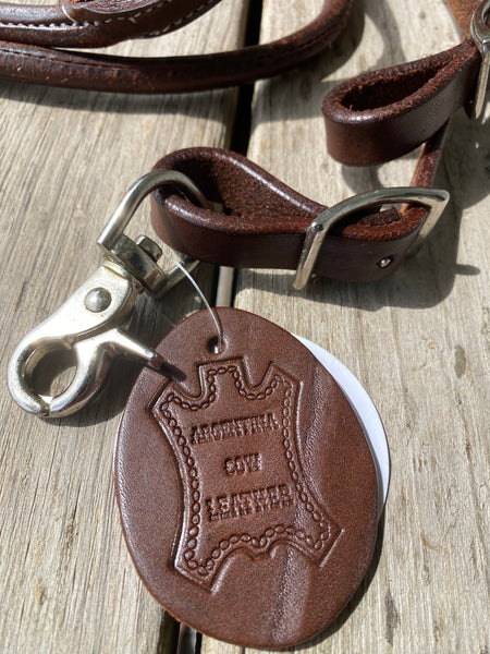 7.5ft Heavy Oiled Harness Leather Rope Reins