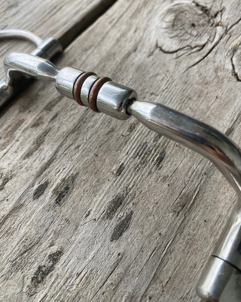 Western D-Ring bit with Comfort Mouth & Copper Roller Center