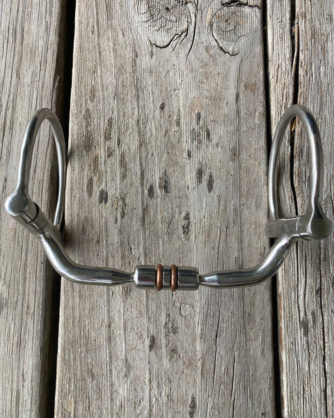 Western D-Ring bit with Comfort Mouth & Copper Roller Center