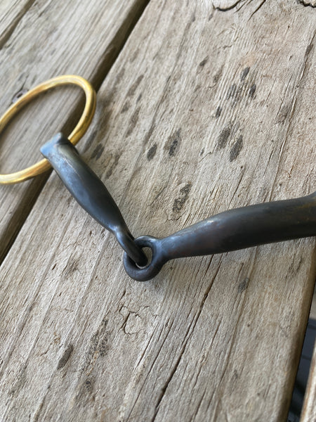 CowCreek Gold Loose Ring Sweet Iron Snaffle