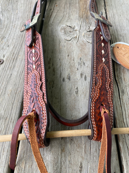 Saddle Stitch Browband Headstall