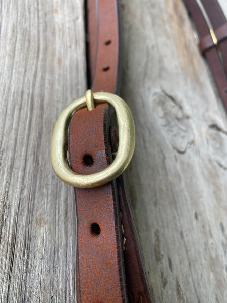 CowCreek Oiled Barbed Wire Bridle