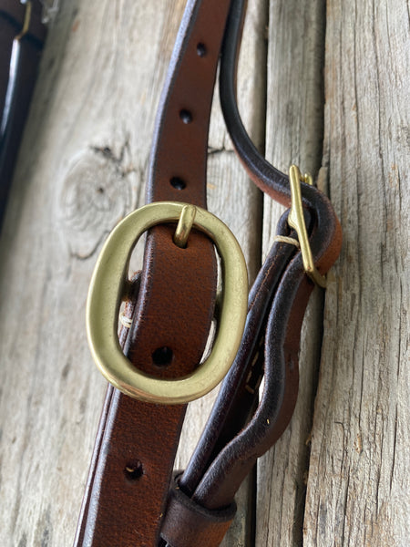 CowCreek Oiled Barbed Wire Bridle