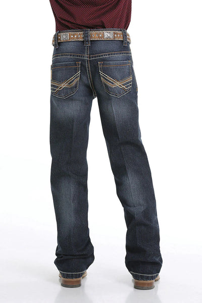 Cinch Boy's Dark Stonewash Jeans