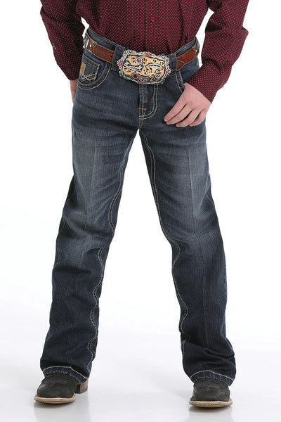Cinch Boy's Dark Stonewash Jeans