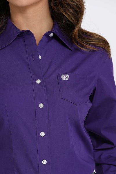 CINCH Ladies Button-Down Shirt - Purple