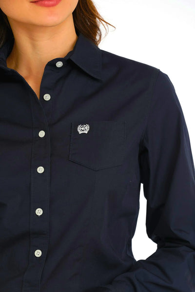 CINCH Ladies Button-Down Shirt - Navy