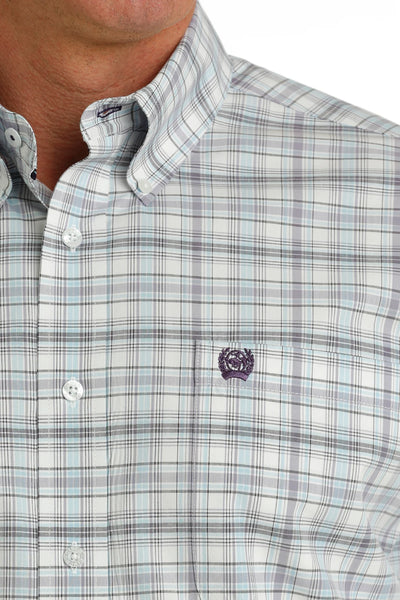 Cinch Men's Cotton Long Sleeve - Mauve Plaid