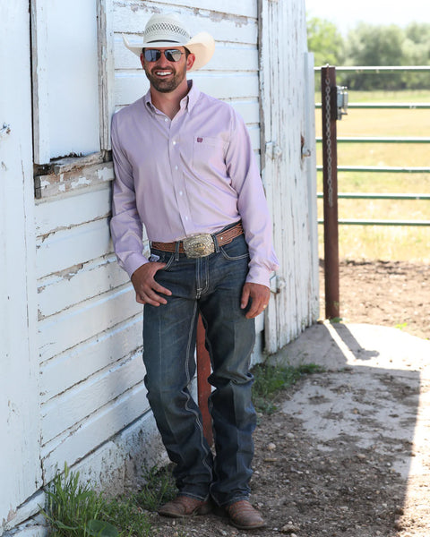 Cinch Mens Classic Fit Arena Shirt -Tencel blended-PNK