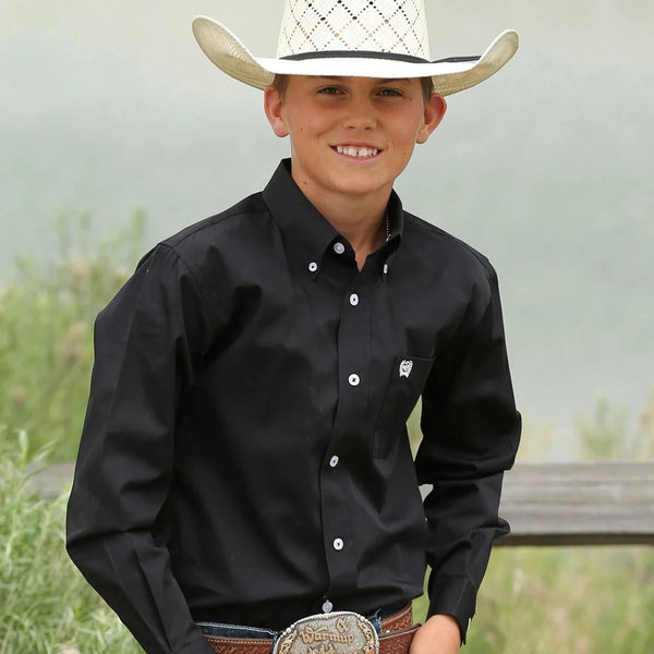 CINCH - Youth Classic Fit Arena Shirt - Black