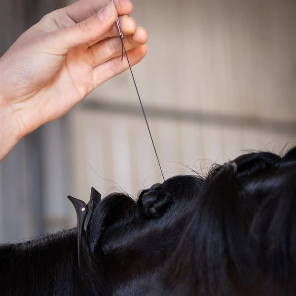 Stainless Steel Horse Plaiting Needles - Pack of 2- 7cm