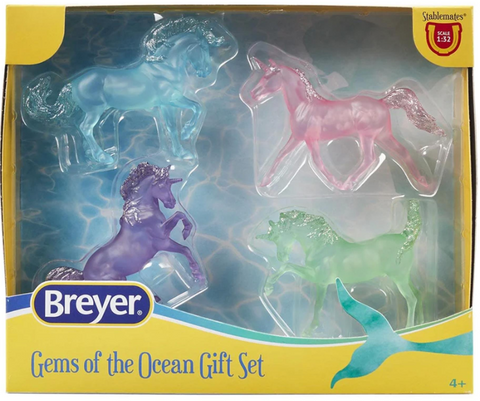 Breyer Stablemates Gems of the Ocean - 4 Unicorn Gift Set