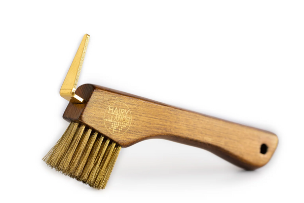 Copper Bristle Wooden Hoof Pick