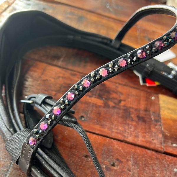 Waldhausen Bridle XLine Black Cranberry