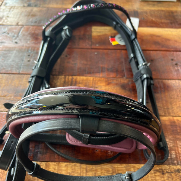 Waldhausen Bridle XLine Black Cranberry