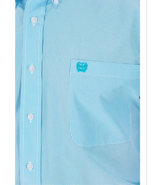 Cinch Mens Classic Fit Arena Shirt -Tencel blended-BLU