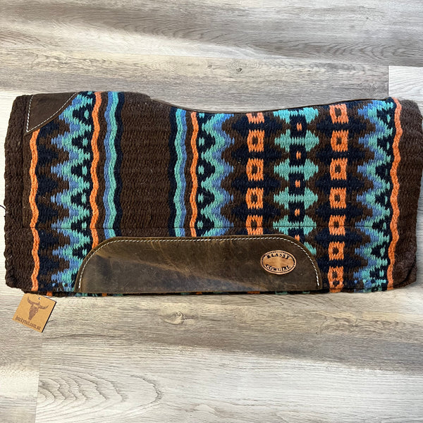 Klassy Cowgirl Brown & Teal Aztec pad