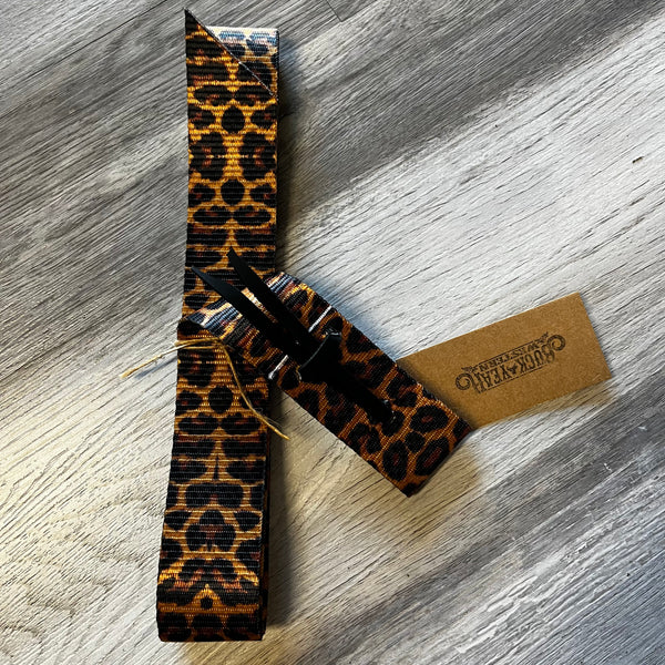 Cheetah Print Nylon Latigo Set