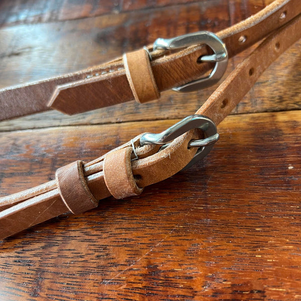 Leather Browband Bridle with Texas Ties