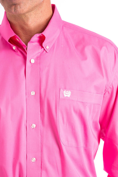 Cinch Mens Classic Fit Arena Shirt - Pink